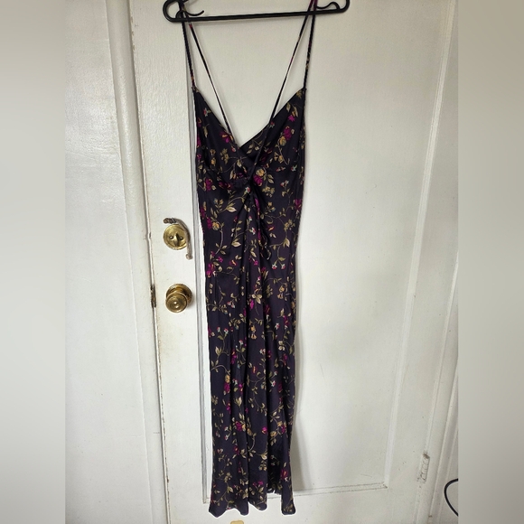 Dress Forum Plum Floral Midi Dress Medium - Picture 4 of 11